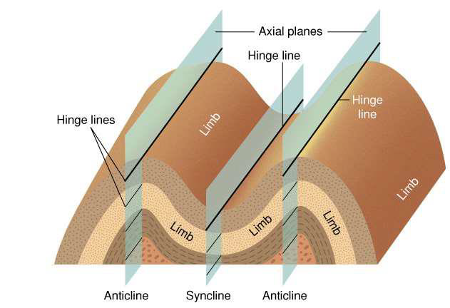 <p>ductile wrinkling of rock layers</p>