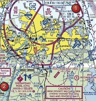 <p><span>(Refer to FAA-CT-8080-2H, Figure 20, Area 1.) The Fentress NALF Airport (NFE) is in what type of airspace?</span></p>