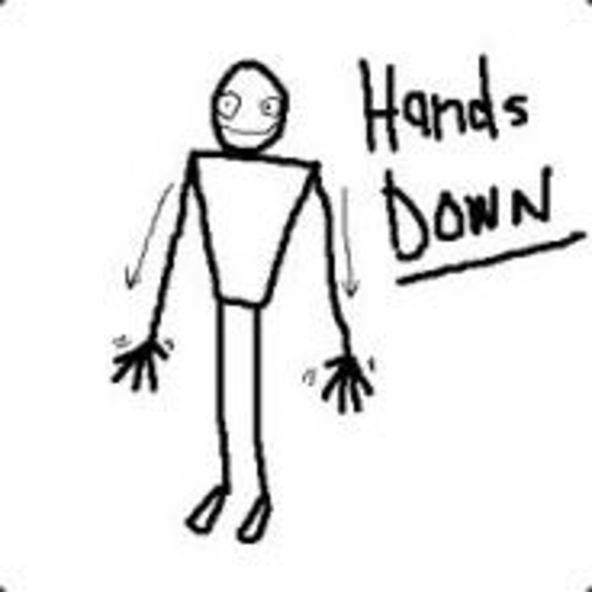 <p>Put your hand down</p>