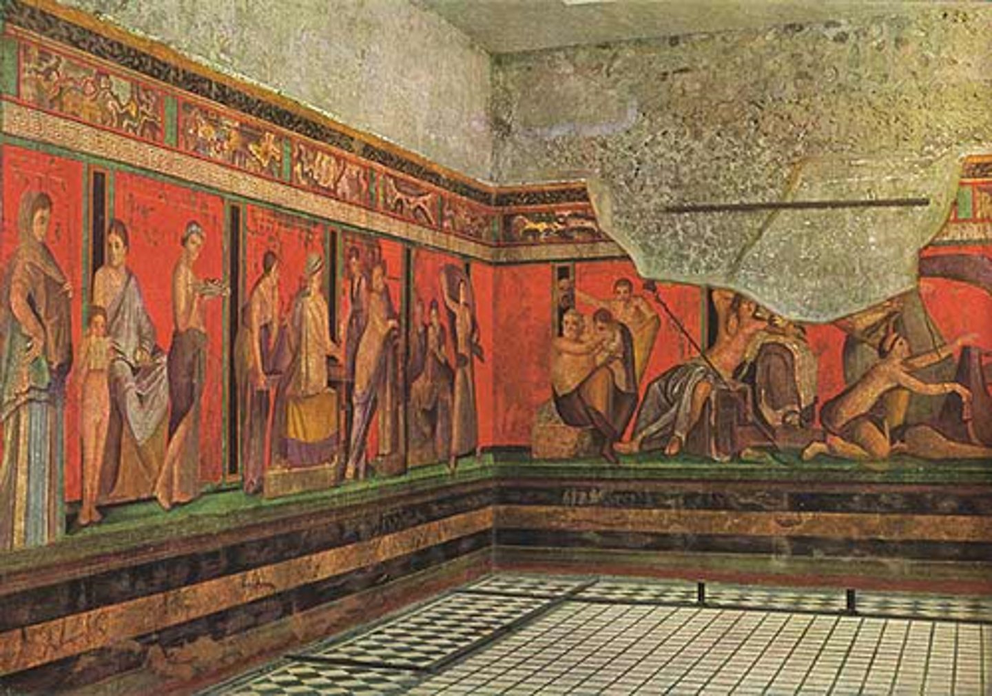 <p>A painting on wet plaster - when the plaster dries, the painting is bonded to the wall; used for painting large murals during the Renaissance</p>