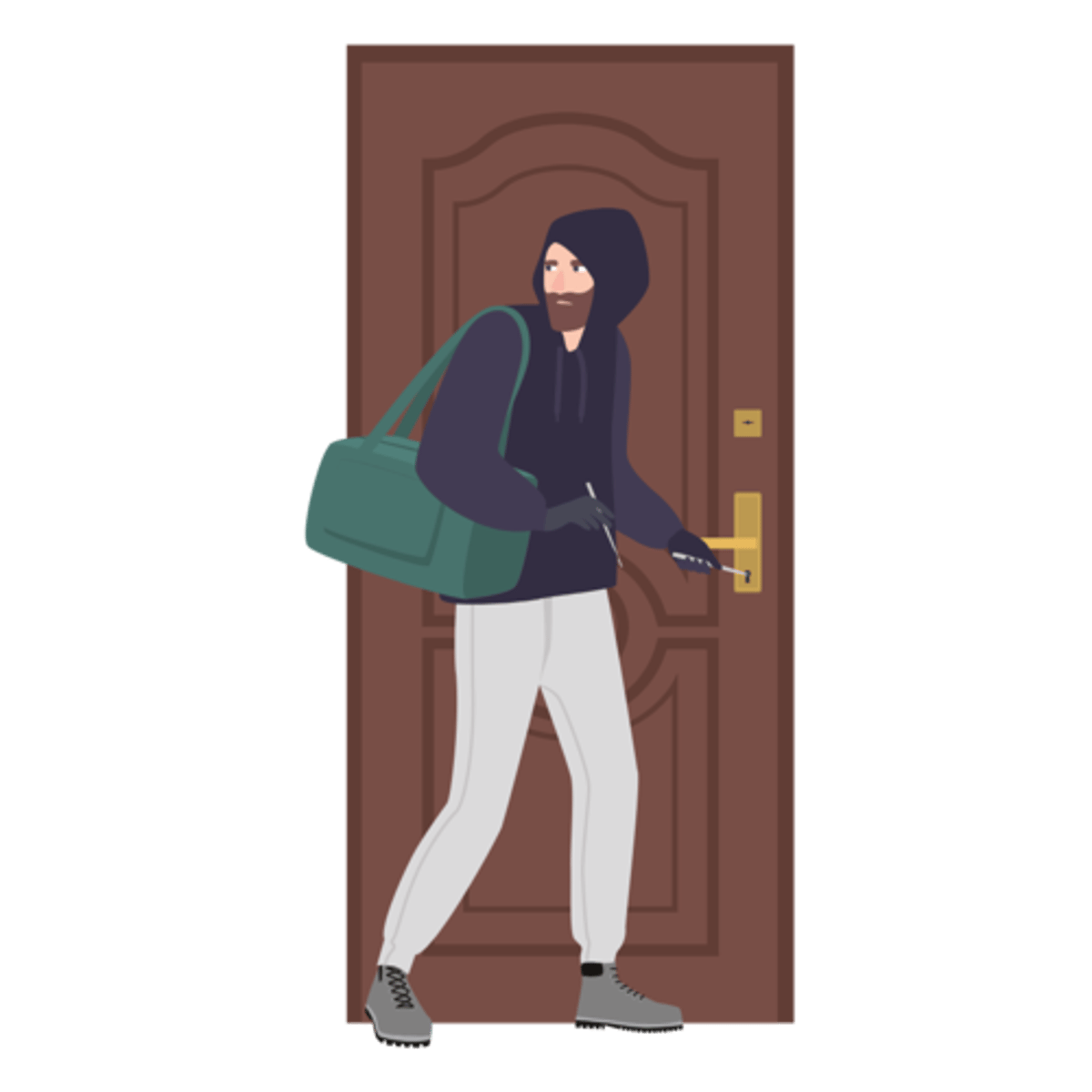<p>To go into a building illegally to steal something.</p><p>Someone has ____________ our house while we were away.</p>