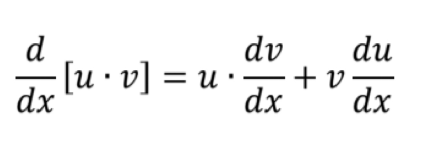 <p>u(dv/dx) + v(du/dx). “First dLast + Last dFirst”</p>