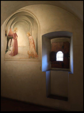 <p>Architect: <span>Fra Angelico</span></p><p>Name: <span>The Annunciation</span></p><p>Location: <span>San Marco Convent, Florence</span></p><p>Year: 1441</p>