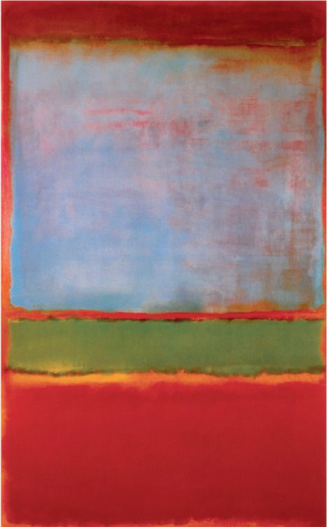 <ul><li><p>color field paintings</p></li><li><p>No. 6 (Violet, Green, Red)</p></li></ul><p></p>