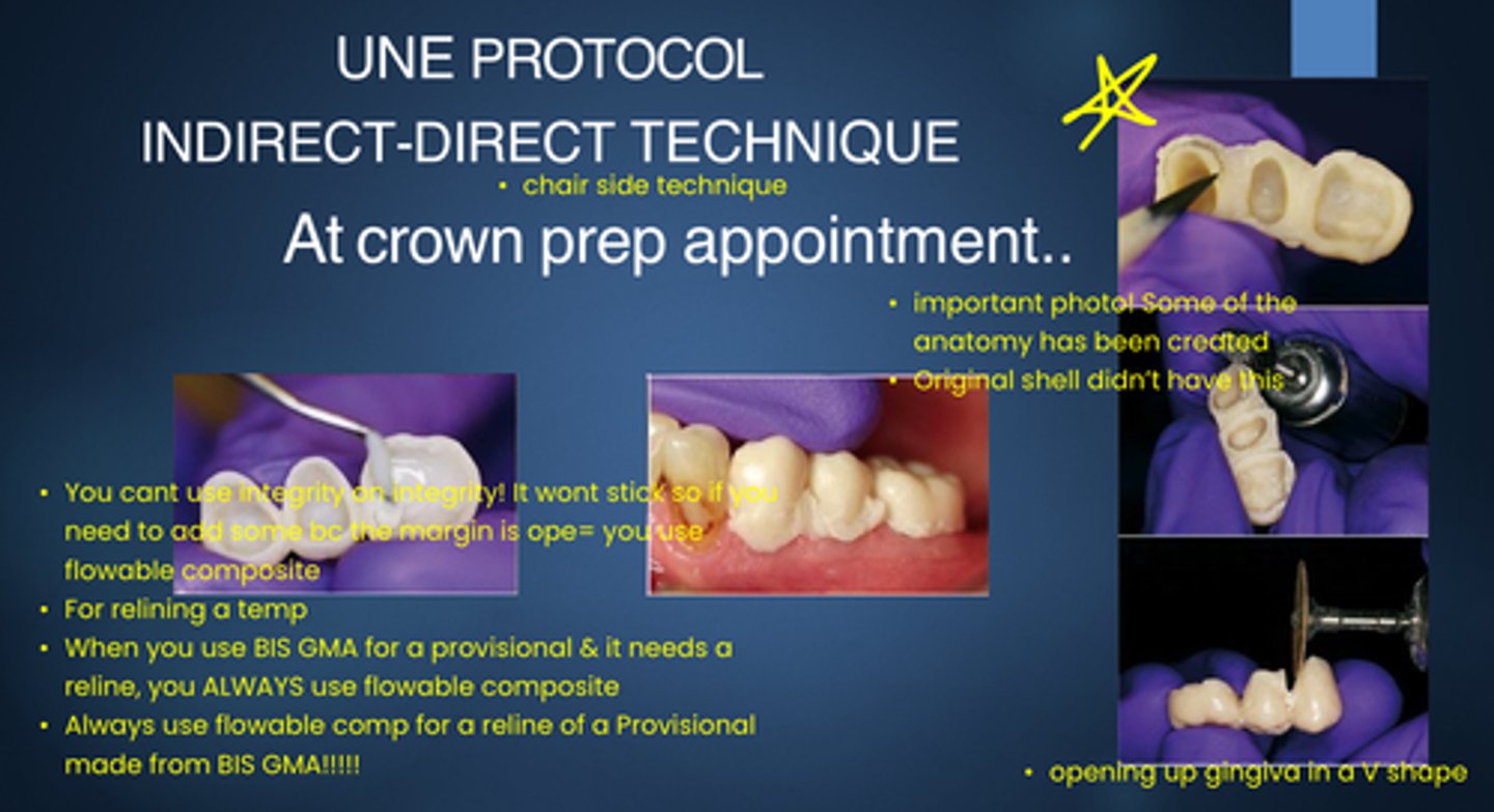 <p>After you create the Provisional crown using BIS GMA (Integrity) and it needs a reline can you just add some more integrity to make it fit better?</p><p>- review from another Q</p>