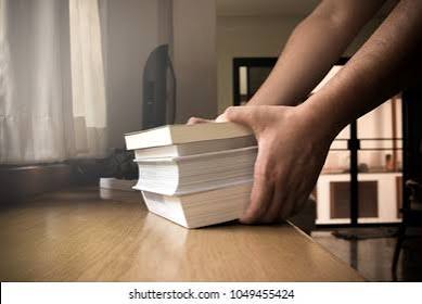<p>I put</p><p>I put the book on the table</p>
