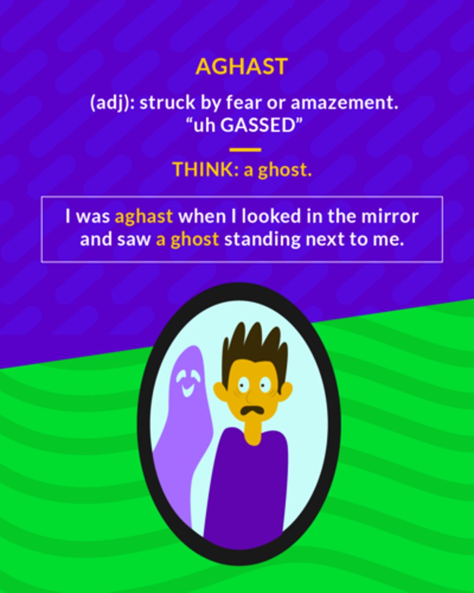 <p>(adj.) shocked or horrified </p>