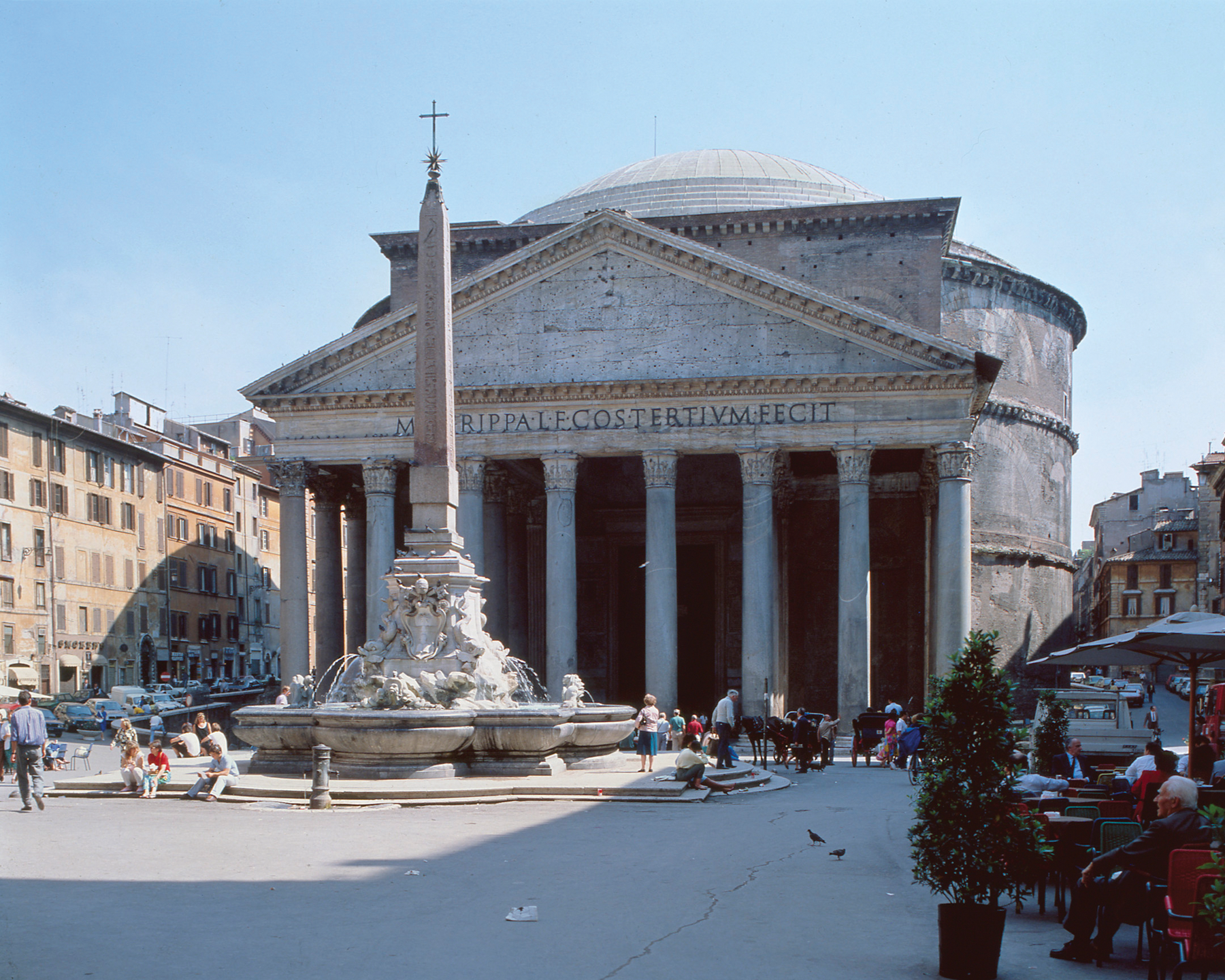 <p>The Pantheon in Rome is believed to have been built as<br>A. an imperial forum to commemorate military victories<br>B. a royal audience hall to receive guests and tribute<br>C. a temple dedicated to the worship of the gods<br>D. a tomb to house the ashes of the emperor</p>