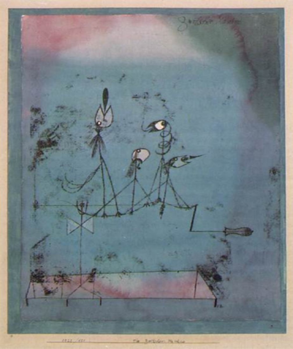 <p>Paul Klee, 1922, watercolor with pen and ink</p>