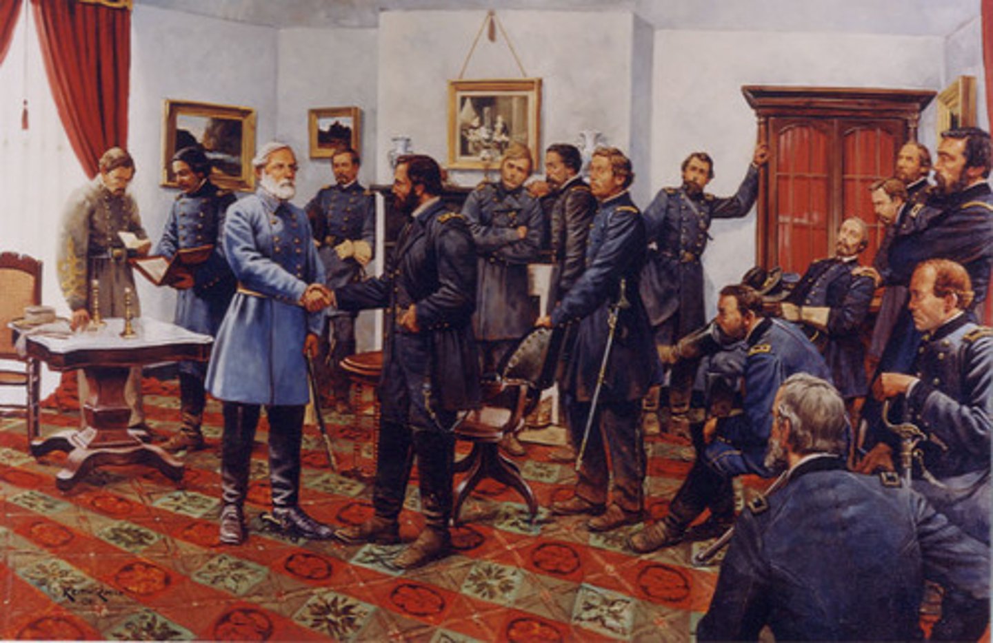 <p>Famous as the site of the surrender of the Confederate Army under Robert E. Lee to Union commander Ulysses S. Grant</p>