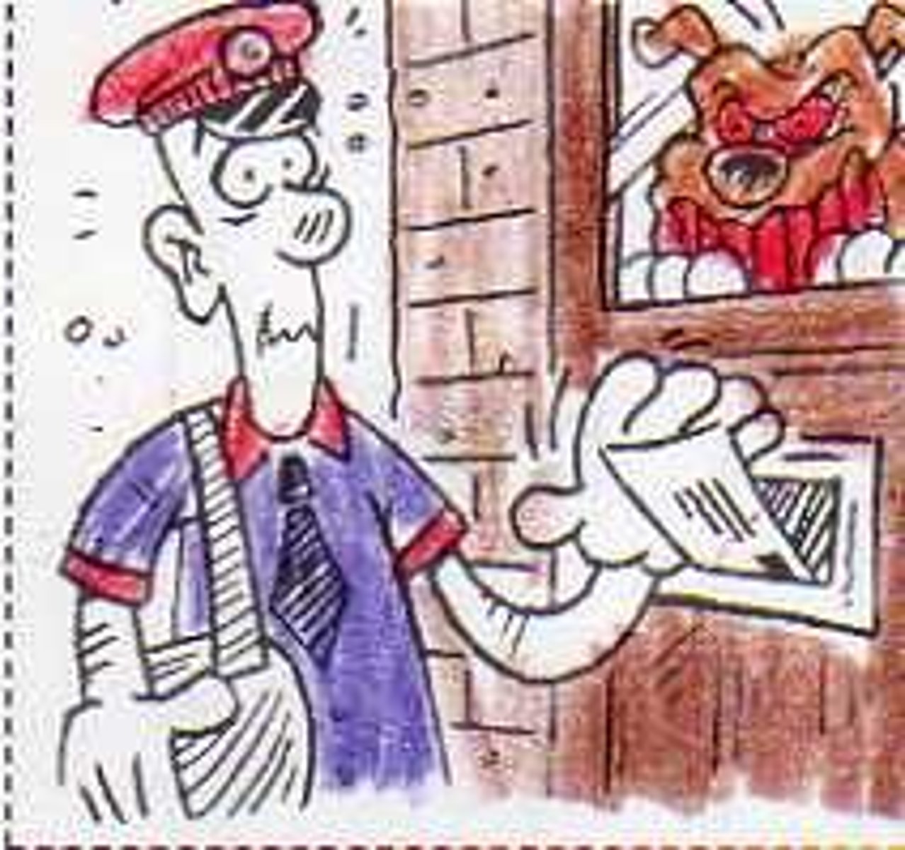 <p>to deliver the mail</p>