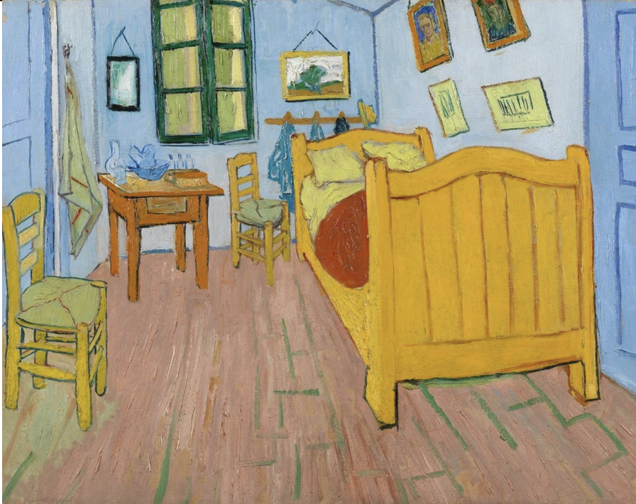 <p>The Bedroom, Vincent Van Gogh Oct 1888</p>