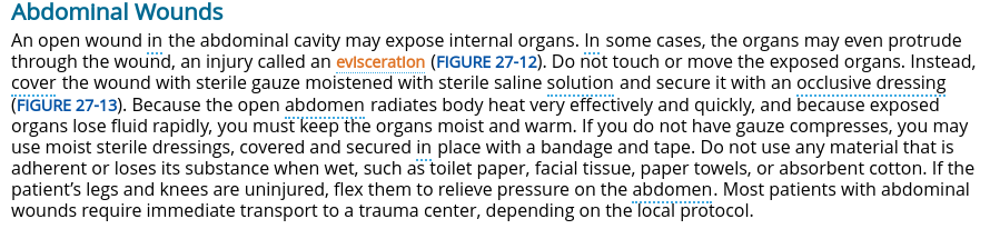 displacement of organs outside of the body