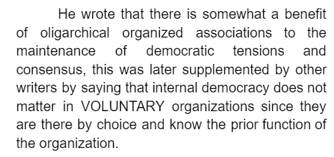 <p>Whose answer was this to the given question?</p><p>“To what extent does the fact that various voluntary associations are not democratic make a difference in their effectiveness as instruments of social and political cohesion?”</p>