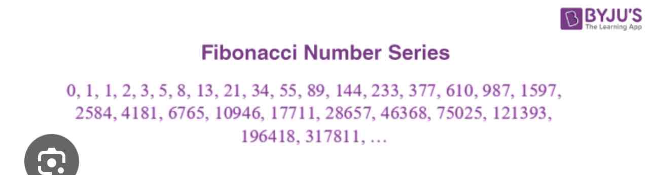 <p>The infinite list of numbers {1,1,2,3,5,8,13…}</p><p>Rational, recursive sequence (to get to the next # you add the two previous numbers)</p><p>Found in nature (any flower with a distinct seed pattern)</p>