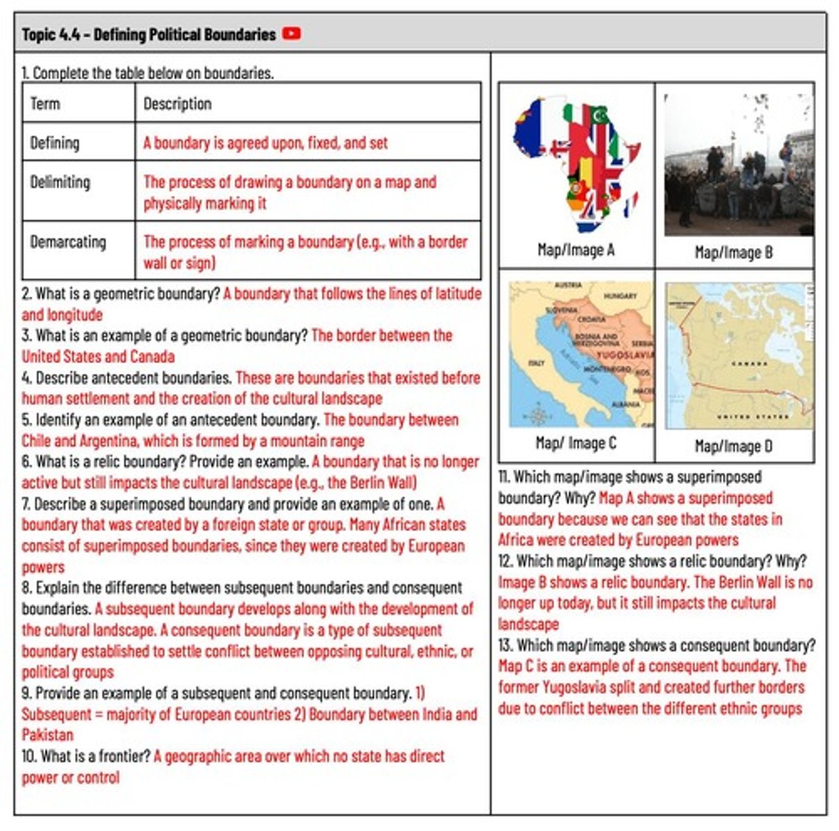 <p>Boundaries set up to facilitate the extraction of resources from Africa, often not reflecting local populations.</p>