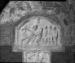 <ol><li><p>Best preserved art from of the dead monotheistic religion Mithras (Mithras sacrificing the cosmic bull)</p></li><li><p>Very masculine religion only open to men and appealed to soldiers</p></li><li><p>Similar to early Christianity- monotheistic, narrative of salvation, conducted in secret</p></li></ol>