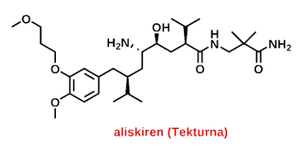 <p>Renin inhibitor that reduces blood pressure by inhibiting the renin-angiotensin-aldosterone system (RAAS). It is used in the treatment of hypertension. </p>