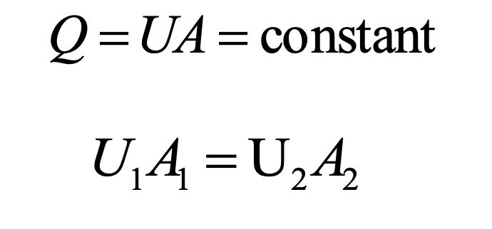steady flow is a hose, no changes in the amount of water in any segment at any time (inflow=outflow)
conservation of mass/volume
