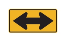 <p>what does the must turn sign mean</p>