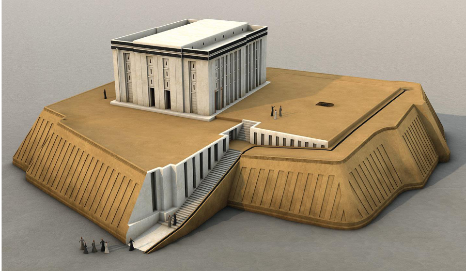 <p>Temple of Anu (White Temple) at Uruk</p>