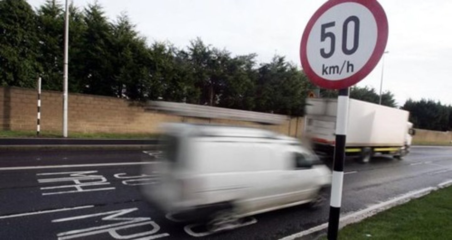 <p>go faster than the permitted speed</p><ul><li><p><em>More and more municipalities are using enforcement cameras that snap photographs of vehicles that e_________ t___ s________ l_______ or run a red light.</em></p></li></ul><p></p>