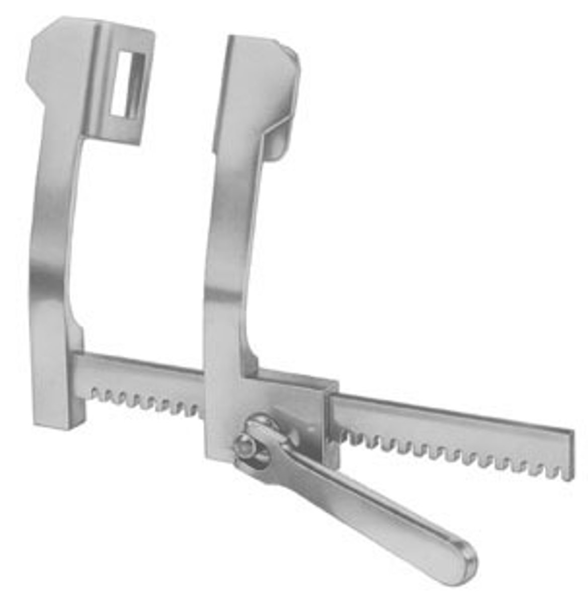 <p>Retractor of choice for thoracic surgery. This instrument is designed to retract the thoracic wall and has adjustable blades</p>