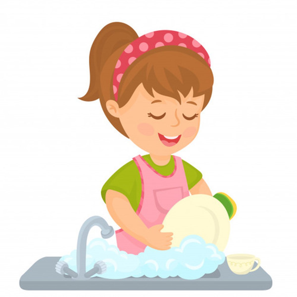 <p>to wash the dishes</p>