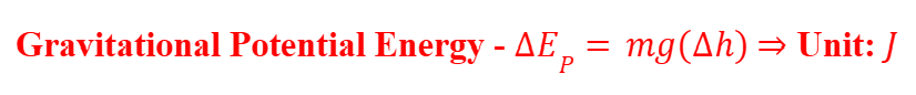 <p>The gravitational potential energy is the energy stored in a body due to the effects of gravity.</p>