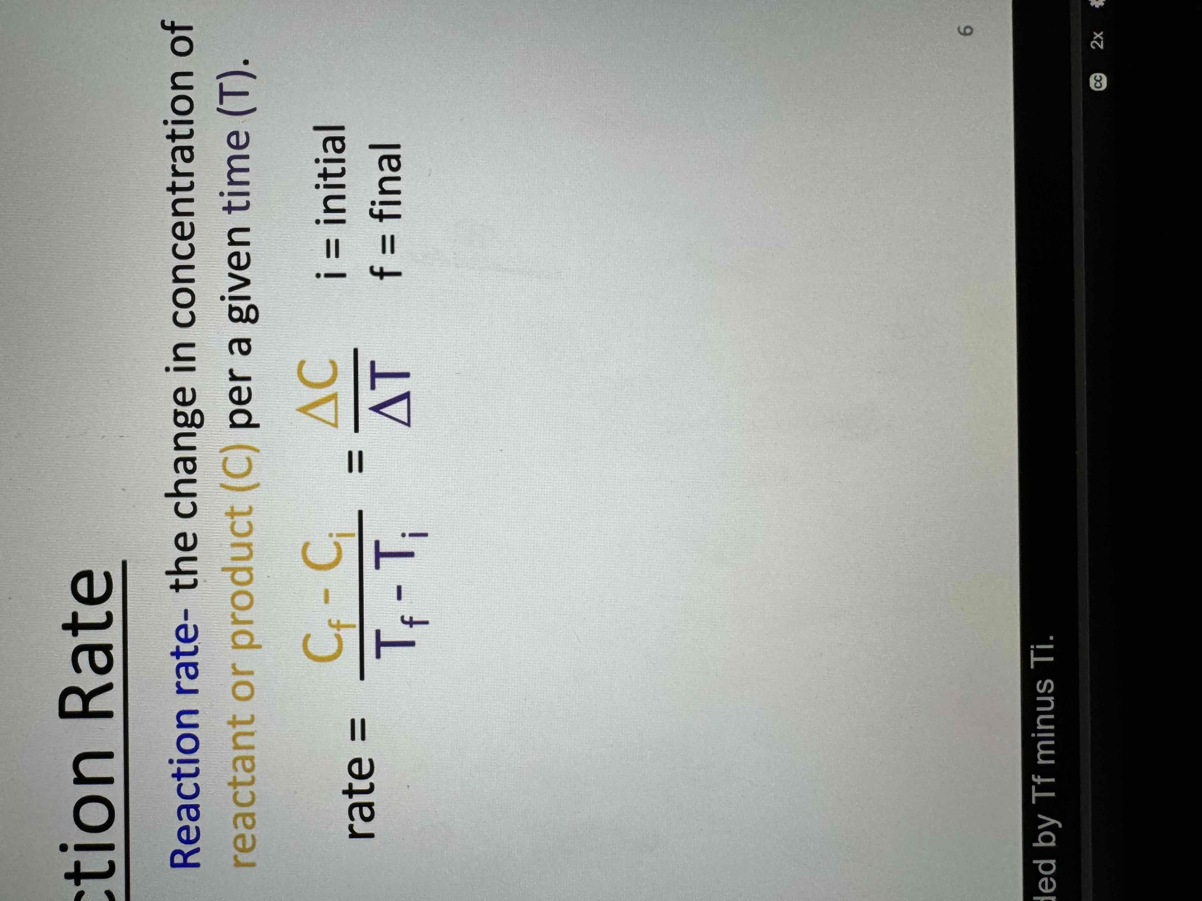 <p>rate equation</p>