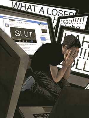 <p>to experience bullying/ drug addictions/ anxiety</p>