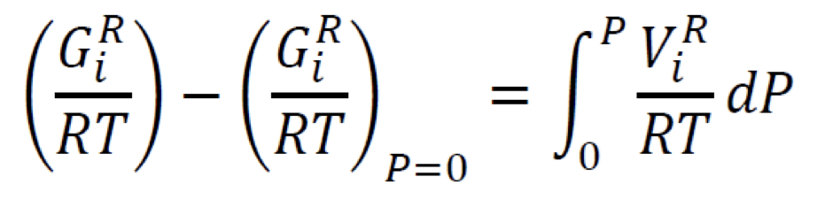 <p>Residual Gibbs energy</p>