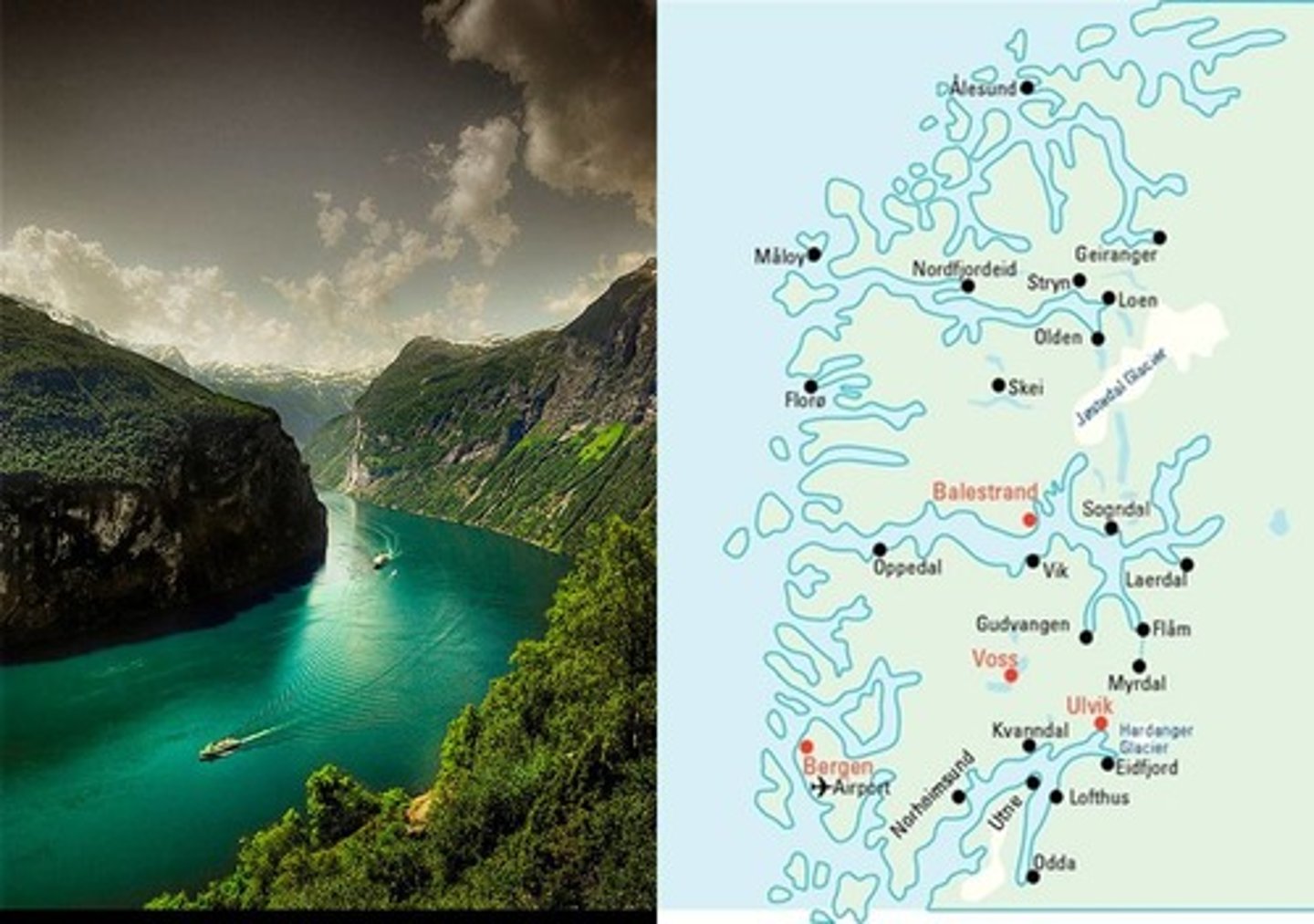 <p>Formed when the sea floods a glaciated valley</p>