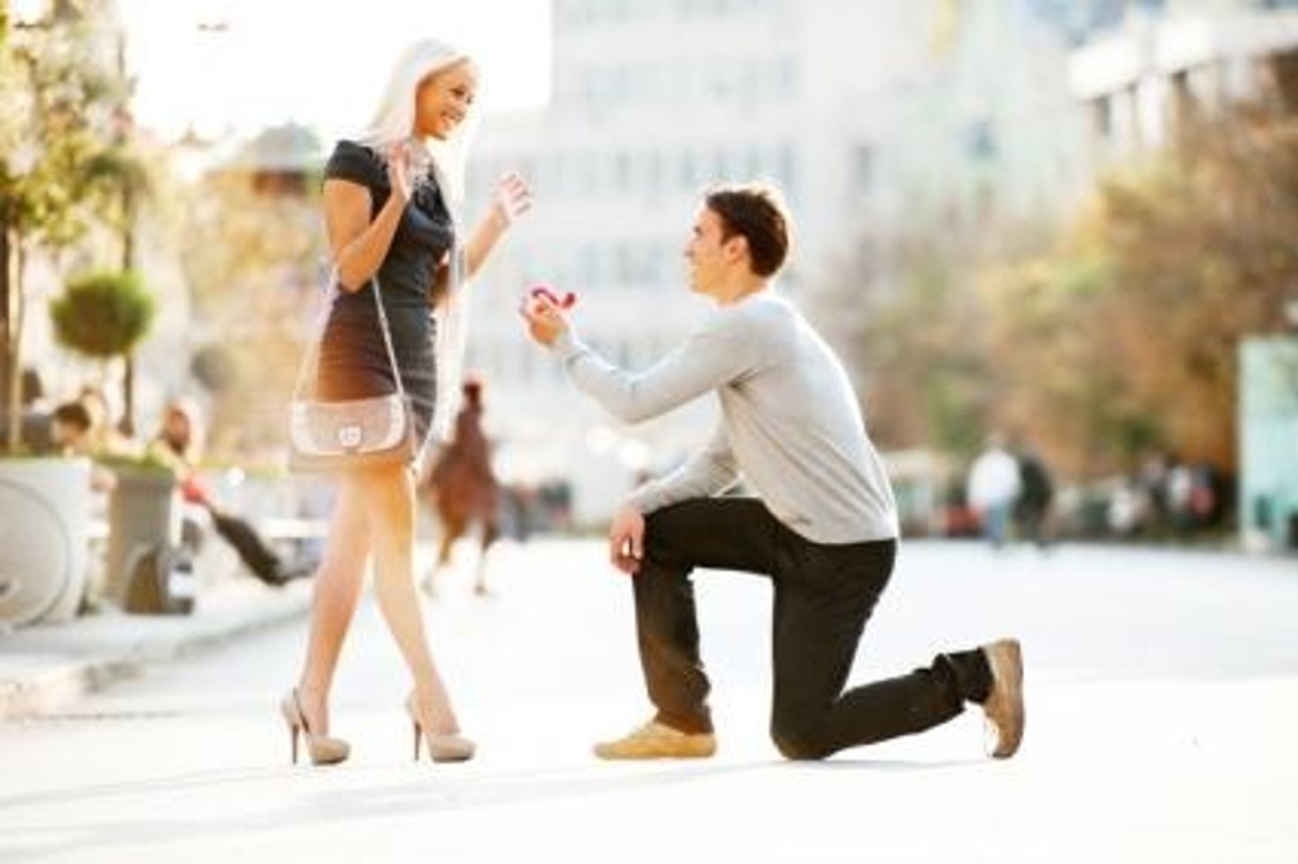 <p>to get engaged(to)</p>