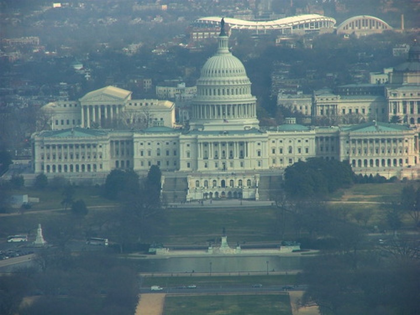 <p>legislative branch that is bicameral & consists of 2 houses--House of Representatives & the Senate</p>