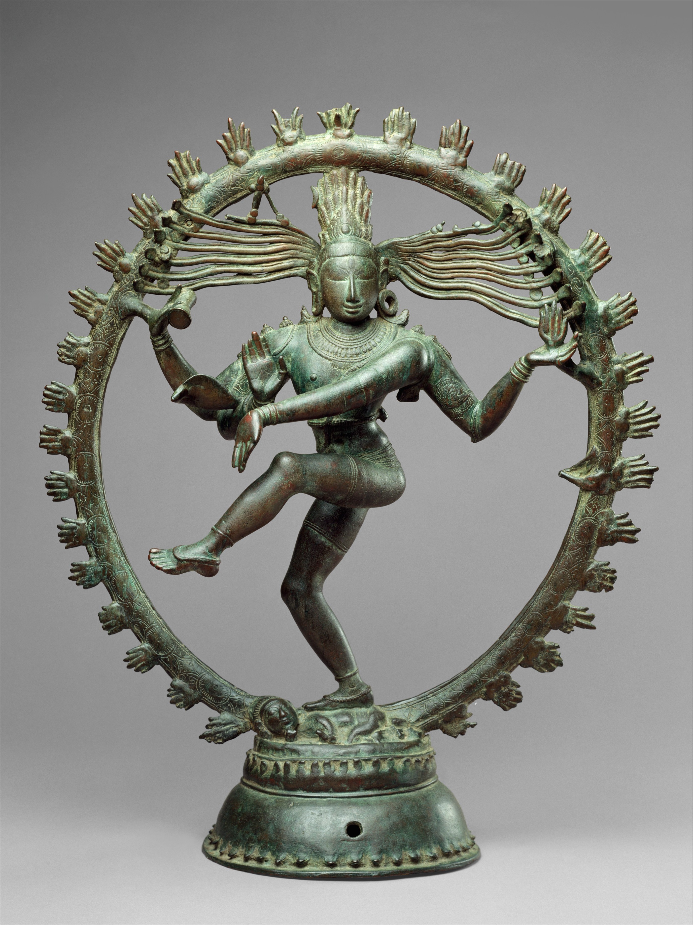 <p>1000 CE. Cast bronze. India.</p>