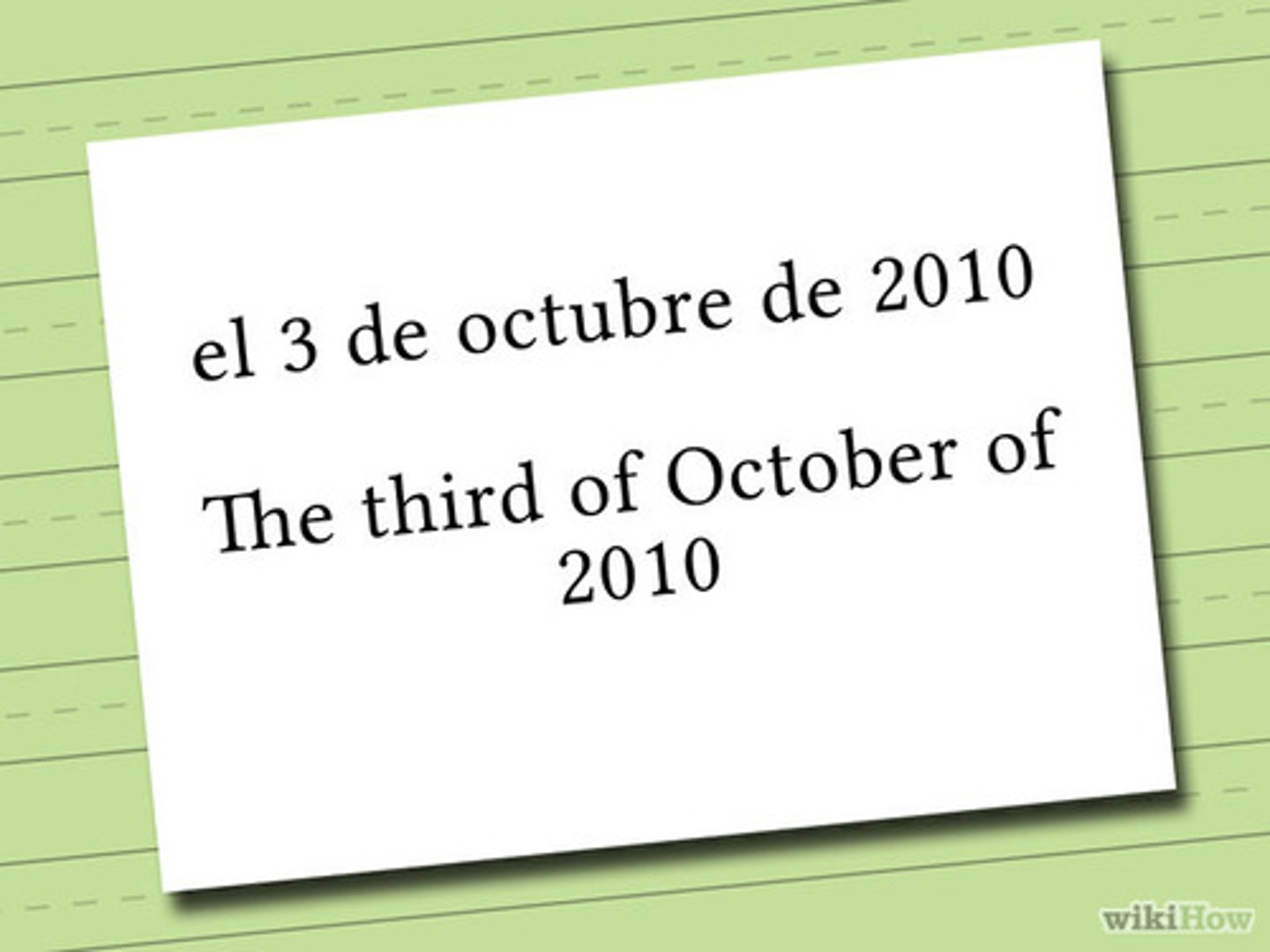 <p>It's the 5th of May</p>