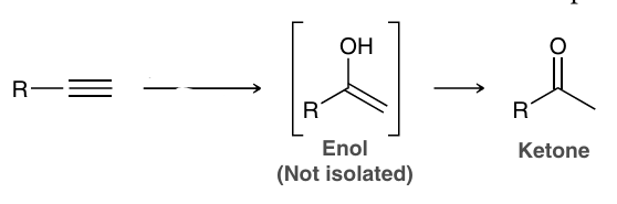 <p>acid catalyzed tautomerization</p>