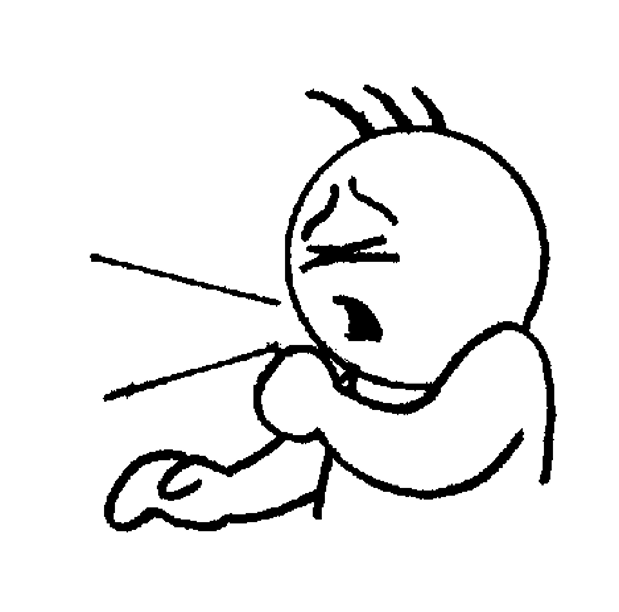 <p>to cough</p>