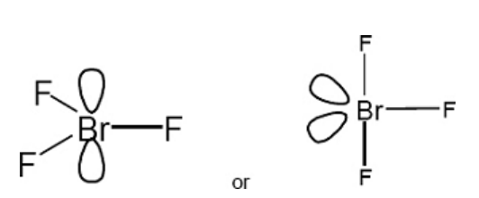 <p>Trigonal planar&nbsp;</p><p>120&nbsp;</p><p>or if T shaped shown its 90</p>
