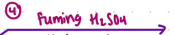<p>fuming H2SO4</p>
