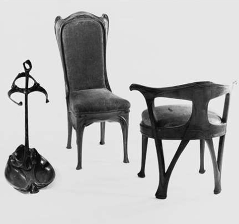 <p>His group of furniture were assembled for an exhibit at the Museum of Modern Art in New York. </p>