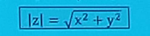 <p>odległość punktu (x,y) od początku układu współrzędnych</p>