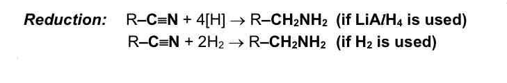 <p>Reduction of Nitriles</p>