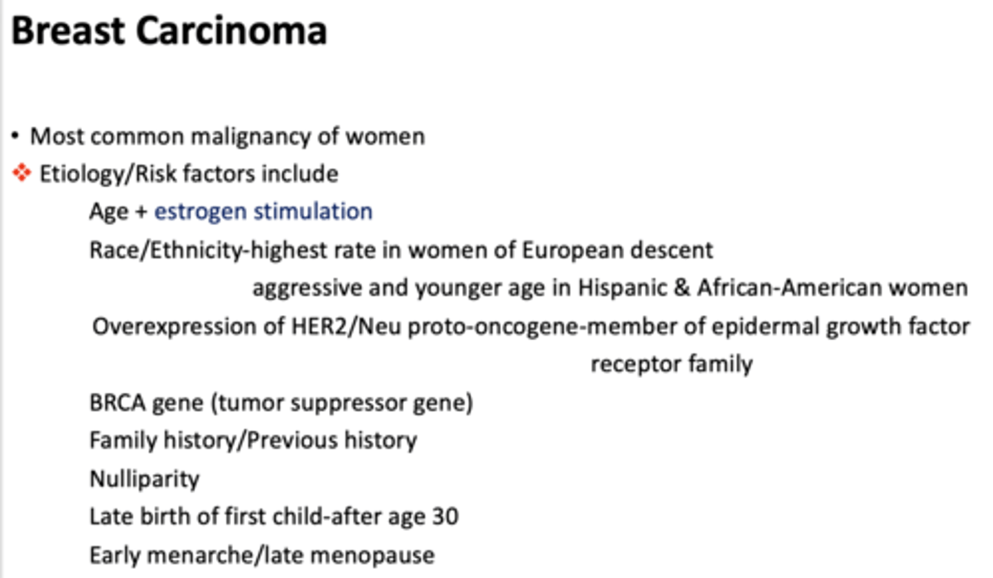<p>breast carcinoma</p>