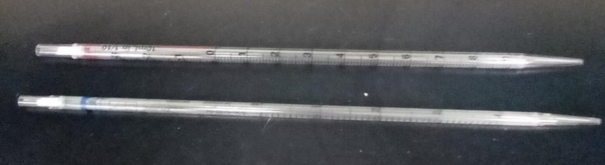 <p>serological pipet</p>