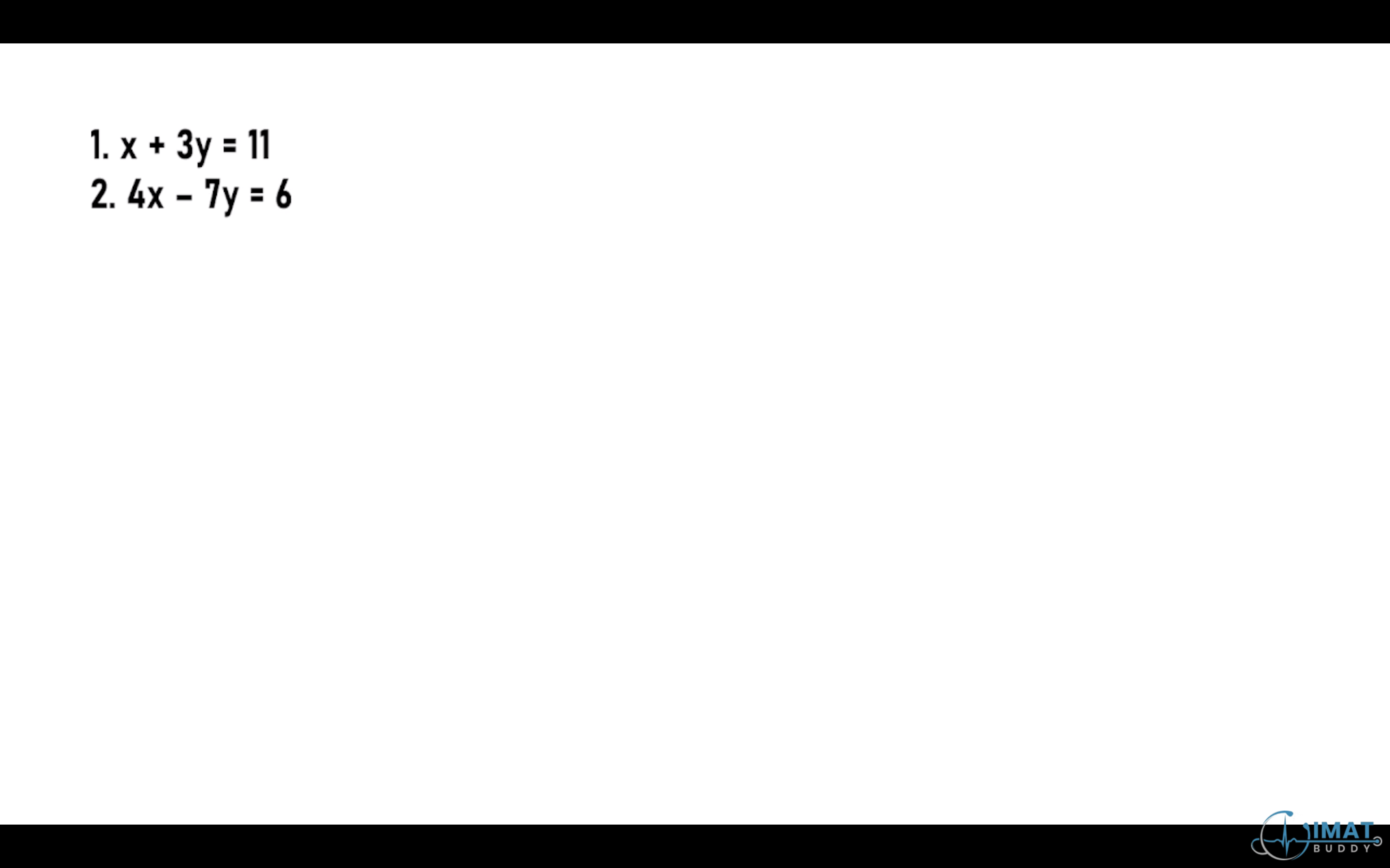 Elimination Method