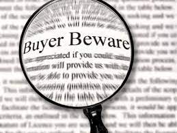 <p>individual buys it at their own risk.  Often stated in contracts on older products</p>