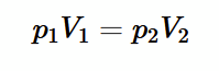 <p>If T<sub>1 </sub>= T<sub>2</sub> and given Avogadro’s Law number of moles is constant, then product of pressure and volume is also constant.</p>