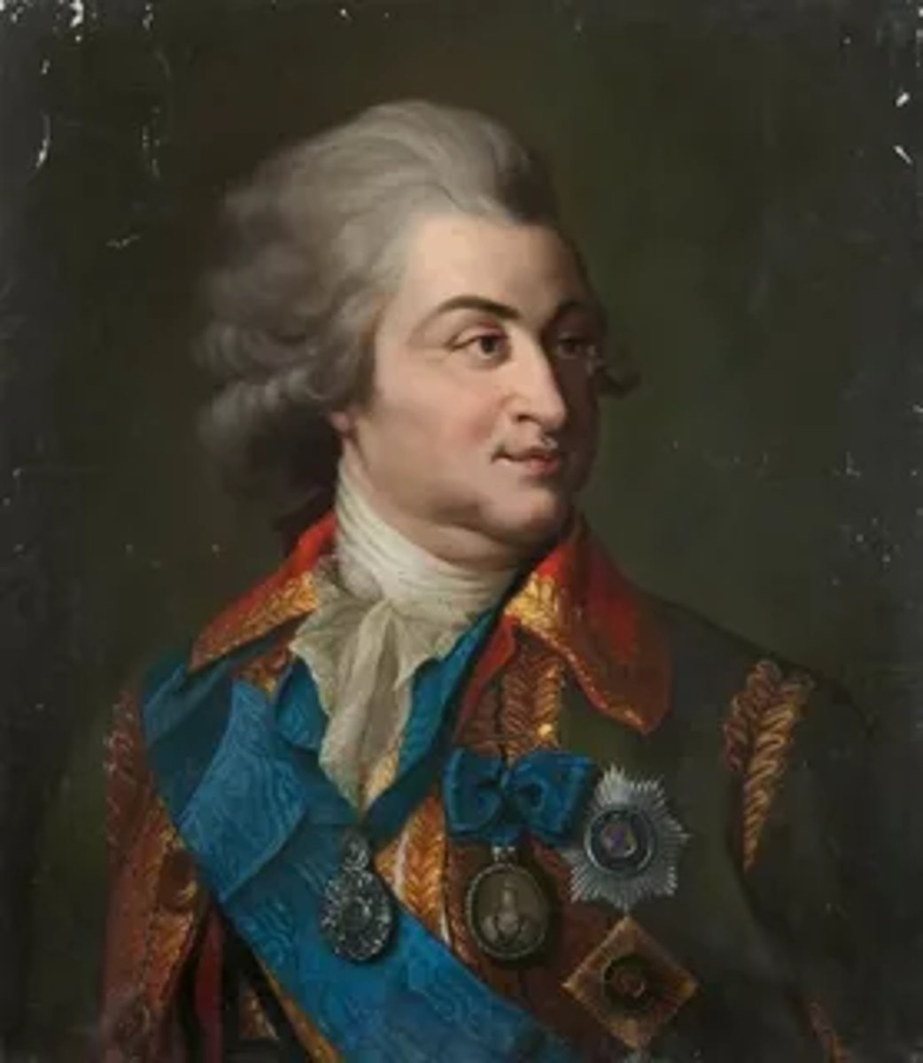 <p>1) Государственный и военный деятель, фаворит и ближайший соратник Екатерины II;</p><p>2) После присоединения Крыма в 1783 г. удостоен титула светлейшего князя Таврического;</p><p>3) Руководил освоением Причерноморья, строительством Черноморского флота.</p>